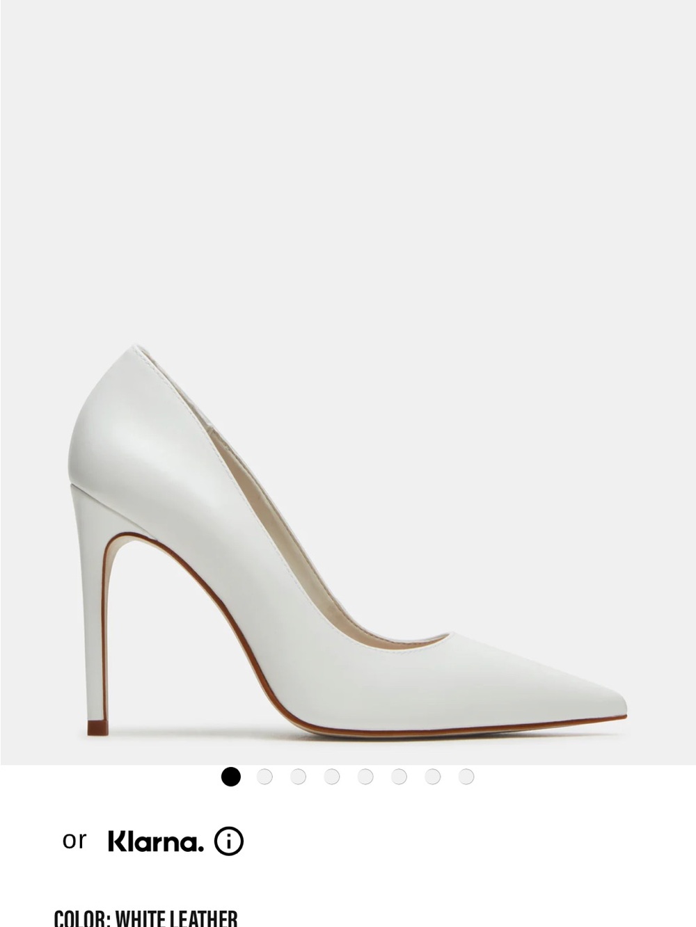 NWT Steve Madden Noir- White Pointed Toe Stiletto Pump